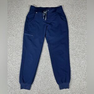 Figs Technical Collegection Sz Small Petite Blue Scrub Pants